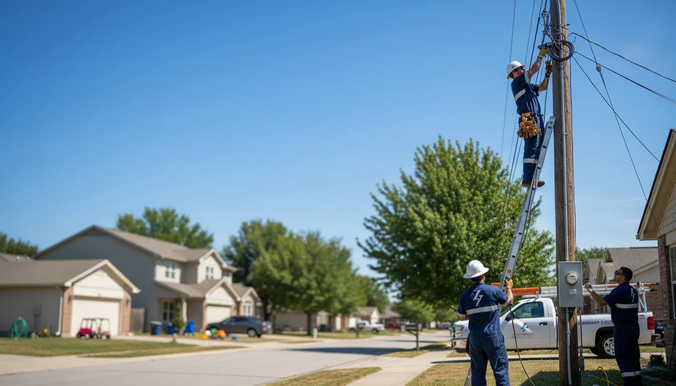Residential electrician providing installation services in Shelby, OH
